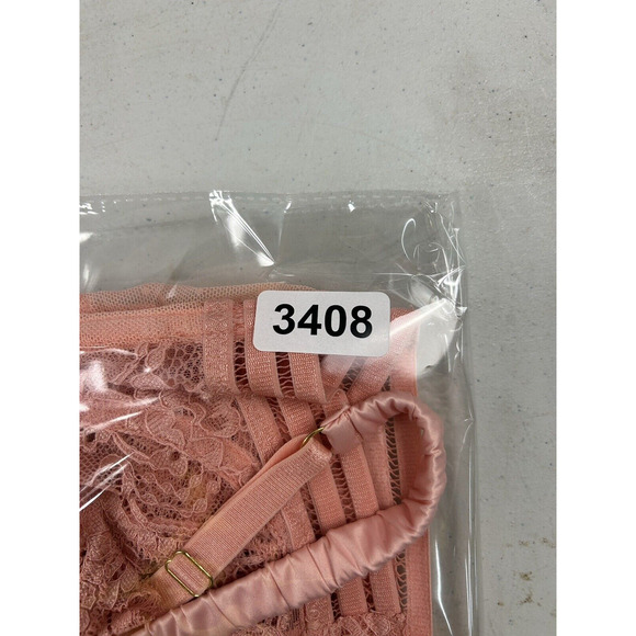 Guoeappa Womans Lace Bra Size 38DD Peach‎ Sexy Coquette - Picture 11 of 11